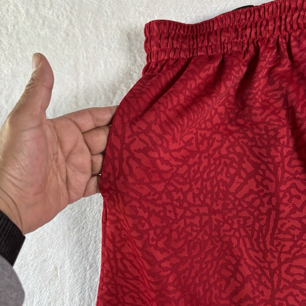 Jordan Men's Basketball Red Shorts Size L Dri-fit With Drawstring  Jumpman Print - Picture 3 of 12